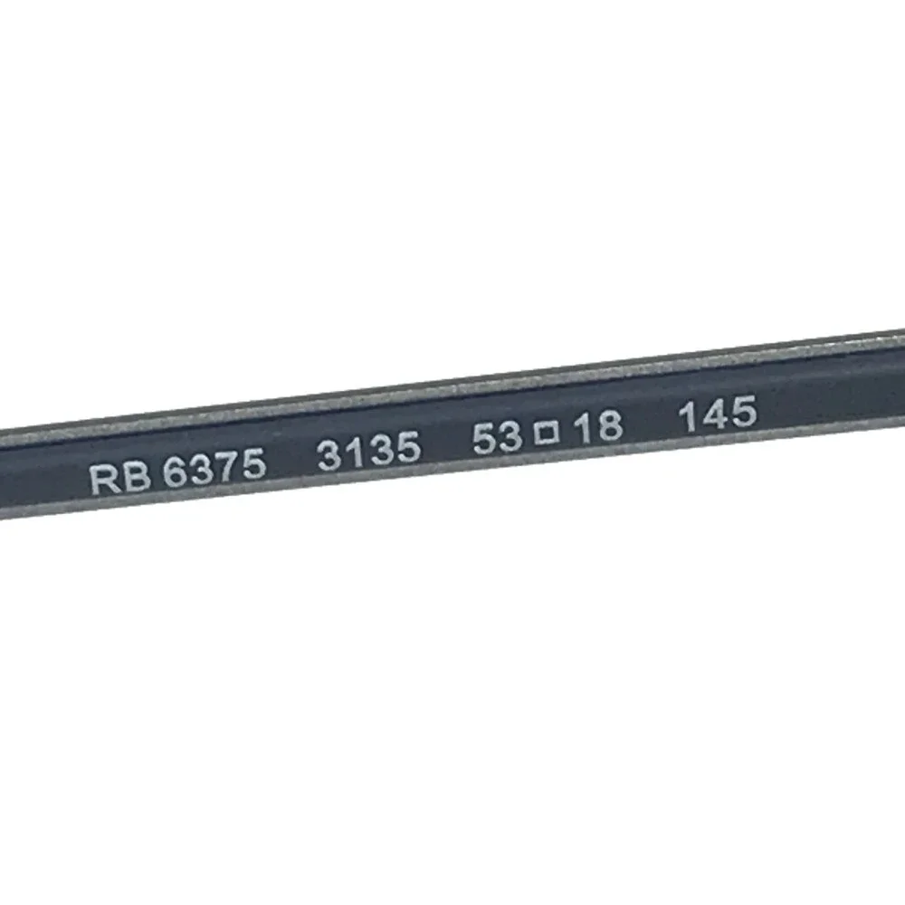 Ray-Ban Eyeglasses Frames RB6375 3135 Navy Blue Gray Round Full Rim 53-18-145